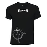 Camiseta Metal Rock Megadeth Cryptic Writings