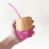 Mate Mijo De Madera Con Bombilla Y Packaging Varios Colores