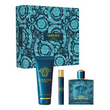 Set Versace Eros Edt 3pz 100% Original