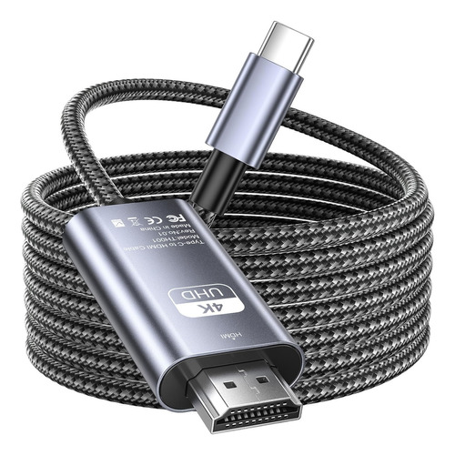 Hd Usb C A Hdmi Cable De Conexión 4k Para Tv Pc Laptop Phone