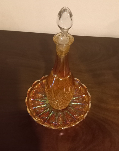 Antigua Licorera / Botella  Carnival Glass