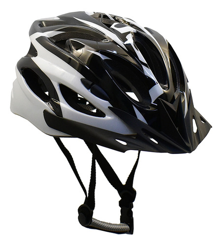 Casco Mtb Venzo Vuelta Talle M Con Visera Blanco Negro