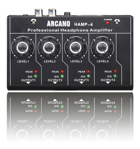 Amplificador Arcano Para Fone De Ouvido Hamp-4 Estéreo