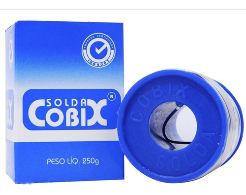 Solda Estanho 60x40 1.0mm C/ Fluxo Ra (t2) Rolo 250g - Cobix