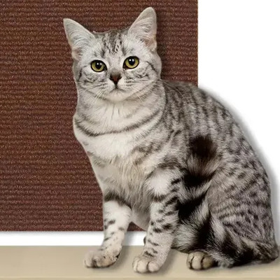 Tapete Rascador Para Gatos Recortable Autoadhesivo Multiusos Cafe | Meses sin interés