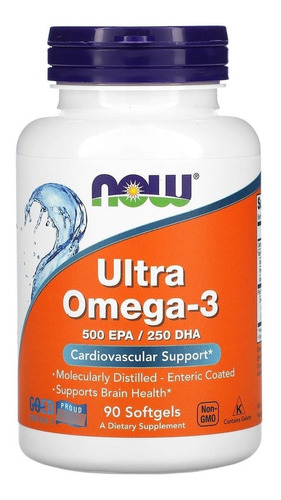 Ultra Omega-3 500epa /250dha 90 Soft Now Foods Importada Usa