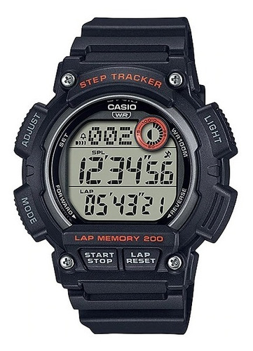 Reloj Casio Hombre Digital Ws-2100h-1a Wr100m Caucho Crono