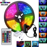 Fita Led 5050 Rgb Colorida 5mt 16 Cores + Fonte + Controle Tensão De Operação 12v 110v/220v