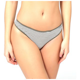 Tanga Calvin Klein De Algodon Qd3746v Rayada Talla Xs