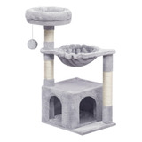 Torre Para Gatos Con Condominio De Lujo Y Postes Rascadores