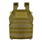 Colete Modular Plate Carrier Resgate Coyote Tan Airsoft Toop