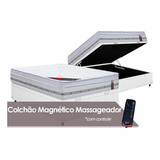 Cama Baú Casal: Colchão C/massagem Castor Pocket Magnético 
