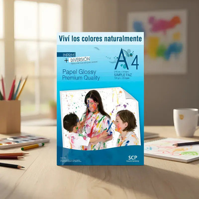 Papel Fotográfico SCP A4 180g Brillante Blanco 100 Hojas Compatible Epson HP | MercadoLibre