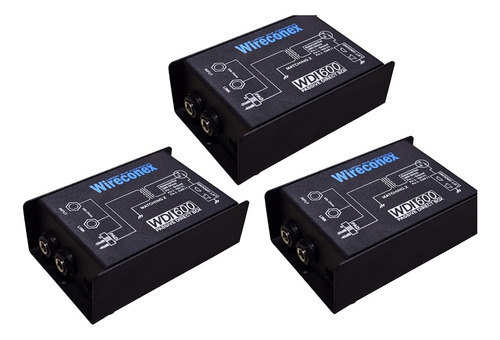 Kit 3 Direct Box Passivo Casador Directbox Wireconex Wdi 600
