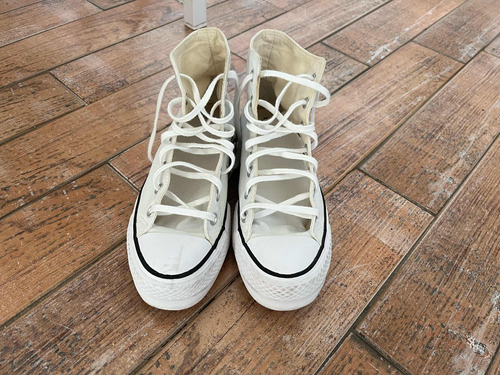 Zapatillas Converse Bota Plataforma Blanca Talle 38 Eur