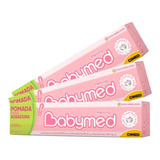 Kit 3x Pomada De Assadura Babymed Rosa - Menina 45g