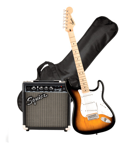 Pack Guitarra Eléctrica Stratocaster Sonic Sunburst - Squier
