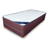 Sommier Colchon 1 Una Plaza 190 X 80 Resortes Somier