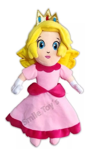 Peluche Princesa Peach Mario Bros Excelente Calidad Bordado