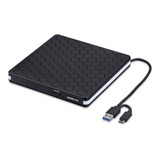 Unidad De Dvd Externa, Amicool Usb 3.0 Type-c Cd Dvd +/-rw