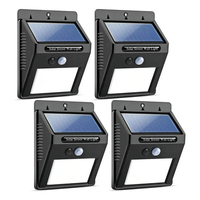 Lámpara Solar Impermeable Al Aire Libre Luz Solar Led 4 Pzas | MercadoLibre
