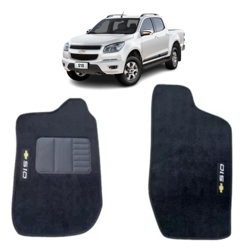 Tapetes Carpete Premium S10 Cabine Simples 2007 Picape 4x4