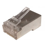 Conector Rj45 Macho Cat6 Metálico 50pcs