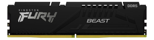 Memoria Ram Fury Beast Gamer Color Negro 16gb 1 Kingston Kf560c40bb-16
