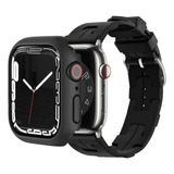 Correa Y Funda Y Mica Para Apple Watch Series 9 8 7 Se 6 5 4