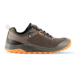 Zapatilla Michelin Footwear Hombre Dr27 Khaki-naranjo