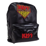  Mochilas De Kiss Cuero Bordadas Rockería Que Sea Rock