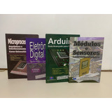 4 Livros Microp, Arduino, Sens, Eletrônica Digital. 15%desc 