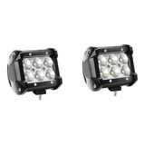 Jgo Faros Auxiliares 6 Led Cree 18w Moto Cuatri Xero Racing