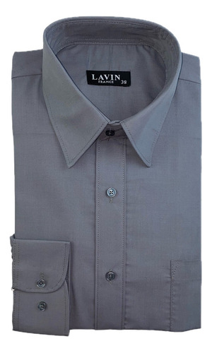 Camisa Vestir M/ L Liso Lavin Caballero N59