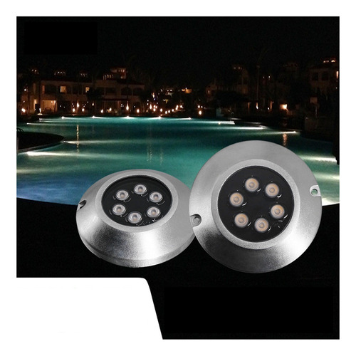 Lámpara Led Subacuática De 18w For Piscina Montada En La