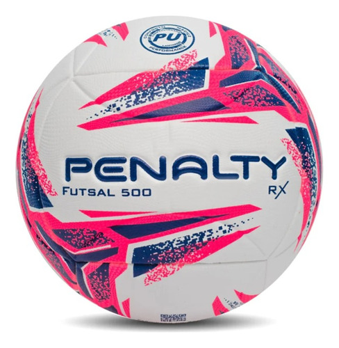 Pelota De Futsal Penalty Rx 500 Xxiii Blanco/rosa/azull