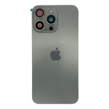 Tapa Repuesto Titanio Natural Compatible Con iPhone 15 Pro