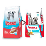 Alimento Voraz Perro Cachorro Mix Carne Y Pollo X 15 Kg