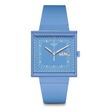 Swatch Reloj Casual Unisex Cuarzo Biocerámico Azul ¿y Si?ci