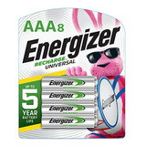 Baterías Recargables Aaa Energizer, Pre-cargadas, 8 Unidades