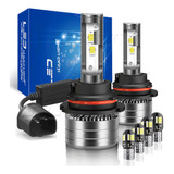 Kit Faros Led 9007 40000lm Para Ford Alta/baja Canbus