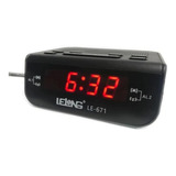 Rádio Relógio Digital Com Despertador Alarme Duplo Fm Am