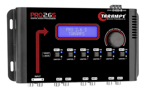 Crossover Processador Taramps Equalizador  Pro 2.6s Digital