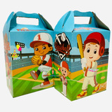 50 Cajitas Dulceros Fiesta Recuerdo Bolo Compatible Béisbol