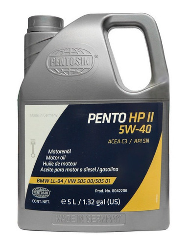 Aceite 100% Sintetico 5w40 Vw Audi Tdi Diesel Pentosin