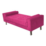 Recamier Félix King Size 195cm Suede Pink - Amarena Móveis