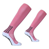 50 Pares Meiao Antiderrapante Futsocks Cano Longo 