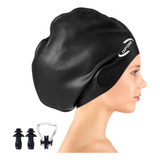 Gorro De Natación Extra Grande Para Mujeres, Cabello Largo, 