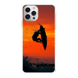 Capinha Surf Por Do Sol Laranja Sombra Capa De Celular