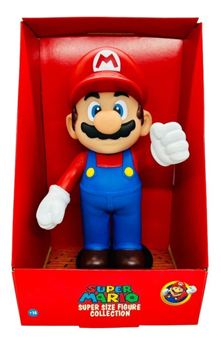 Boneco Mario Bros Articulável 22cm Action Figure Vinil